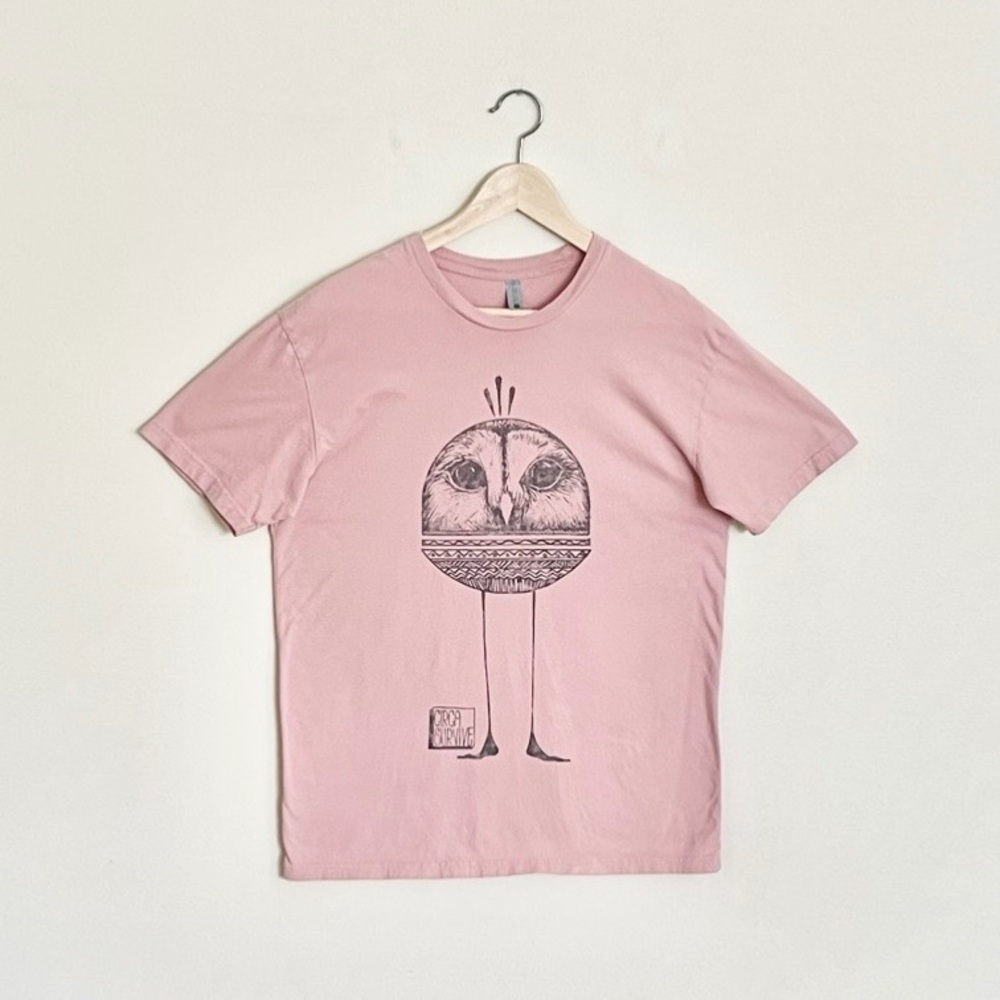 Circa Survive Owl Graphic Tour Pink Band T Shirt Adult size Medium